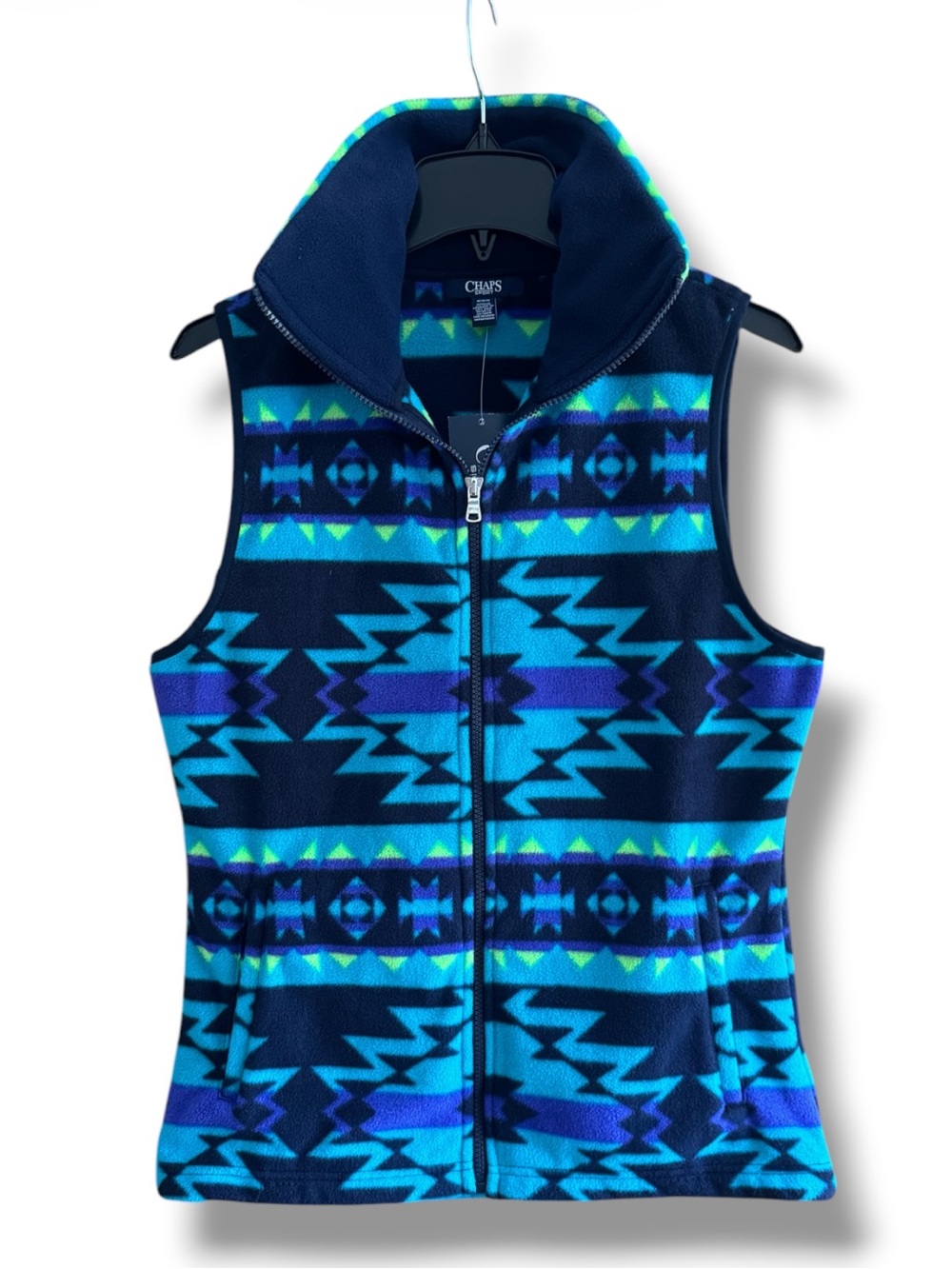 Chaps Womens' Aztec Fleece Vest